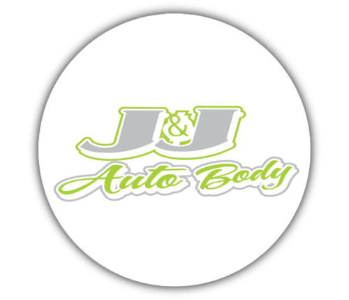 J&J Auto Body logo - an official sponsor of Chase Schott