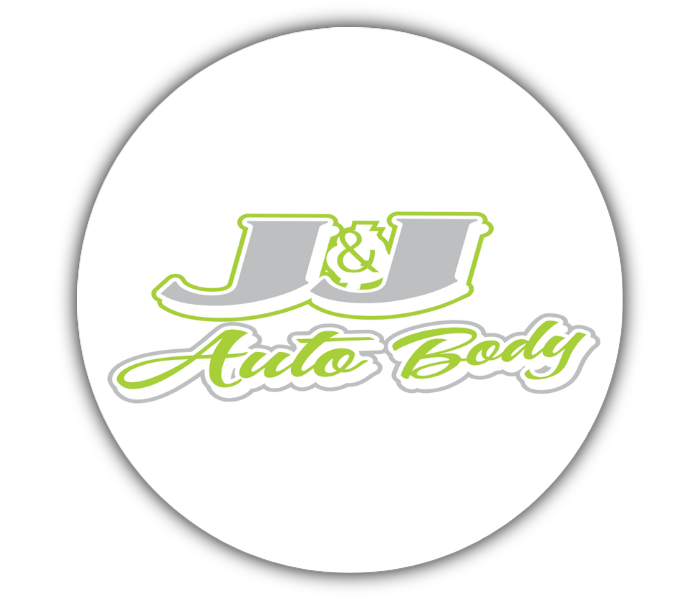 J&J Auto Body logo - an official sponsor of Chase Schott
