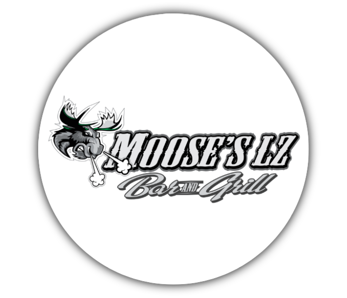 Moose's LZ Bar and Grill logo - official partner of Chase Schott, the racer